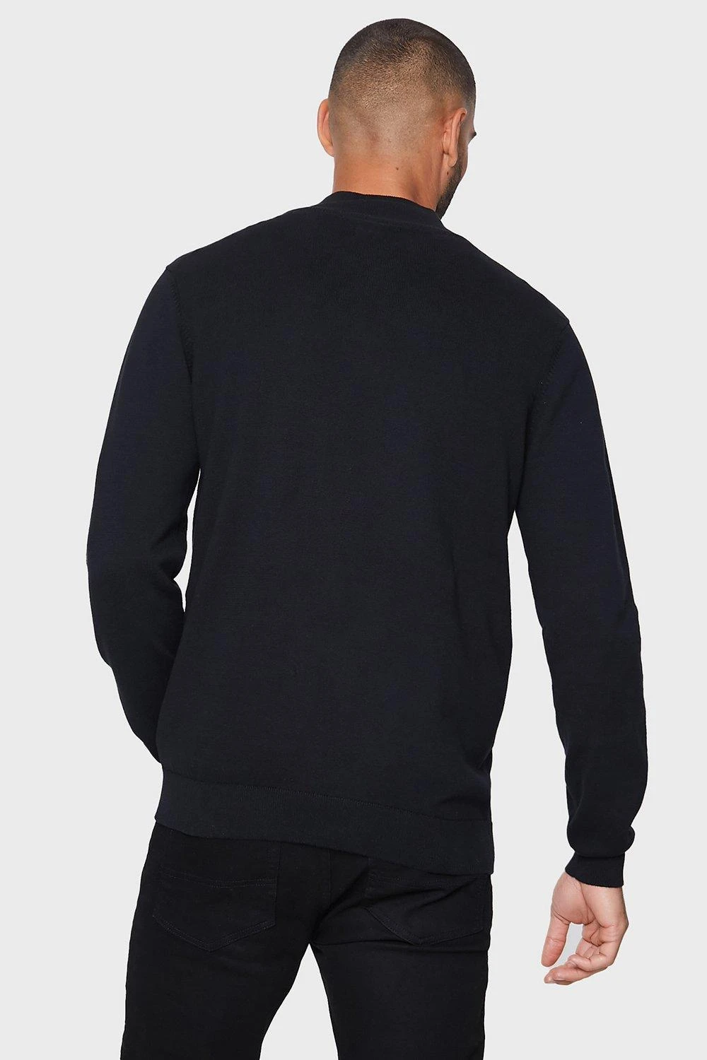 Threadbare 'Hawke' Cotton Funnel Neck Jumper 4 Threadbare 'Hawke' Cotton Funnel Neck Jumper - Image 2