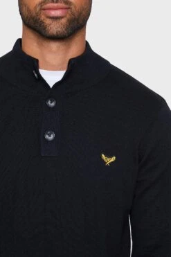 Threadbare 'Hawke' Cotton Funnel Neck Jumper 9 Threadbare 'Hawke' Cotton Funnel Neck Jumper -Joe Browns Store m7625914014917 black xl 3