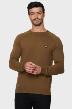 Threadbare 'Maned' Cotton Blend Crew Neck Jumper