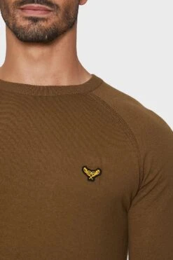 Threadbare 'Maned' Cotton Blend Crew Neck Jumper -Joe Browns Store m7625914015129 brown xl 3