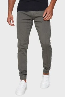 Threadbare 'Metro' Cuffed Casual Trousers With Stretch