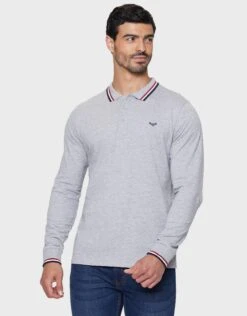 Threadbare 3 Pack 'Port' Long Sleeve Polo Shirts -Joe Browns Store m7625914053183 navy xl 3