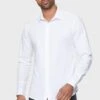 Threadbare 'Olly' Lightweight Regular Fit Long Sleeve Cotton Shirt -Joe Browns Store m7625914085931 white xl