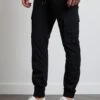 Threadbare 'Prince' Cotton Cuffed Cargo Trousers -Joe Browns Store m7625914110381 black xl