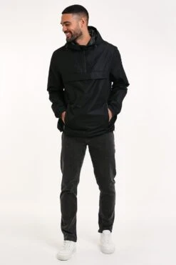 Threadbare 'Jazz' Lightweight Pull On 1/4 Zip Jacket -Joe Browns Store m7625914114624 black xl 2