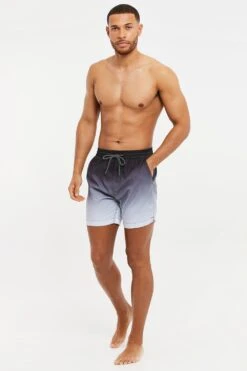 Threadbare 'Utara' Dip-Dye Swim Shorts -Joe Browns Store m7625914118318 grey xl 2