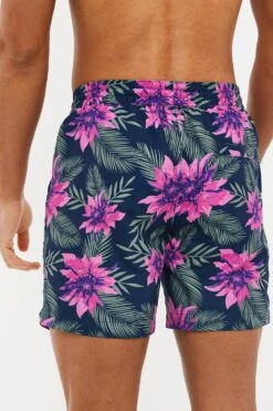Threadbare 'Katana' Floral Print Swim Shorts -Joe Browns Store m7625914119018 navy xl 1