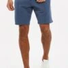 Threadbare 'Whyte' Cotton Blend Sweat Shorts With Pintuck Seam