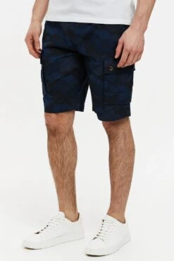 Threadbare Cotton 'Campania' Camo Cargo Shorts