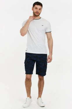 Threadbare Cotton 'Campania' Camo Cargo Shorts -Joe Browns Store m7625914133267 navy xl 2