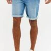 Threadbare 'Jon' Ripped Denim Shorts -Joe Browns Store m7625914150370 light20blue xl