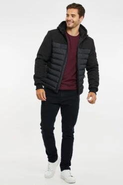 Threadbare 'Cossack' Showerproof Lightweight Padded Jacket -Joe Browns Store m7625914170460 black xl 2