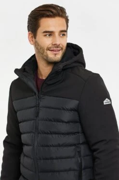 Threadbare 'Cossack' Showerproof Lightweight Padded Jacket -Joe Browns Store m7625914170460 black xl 3
