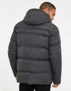 Threadbare 'Jackton' Showerproof Hooded Padded Jacket -Joe Browns Store m7625914172952 charcoal xl 1