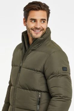 Threadbare 'Sapporo' Showerproof Mock Layer Puffer Jacket -Joe Browns Store m7625914183941 khaki xl 2