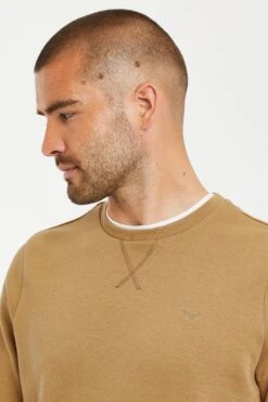 Threadbare 'Kisele' Crew Neck Sweatshirt -Joe Browns Store m7625914188649 camel xl 2