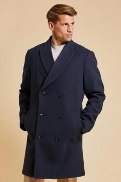 Threadbare 'Aberdonia' Double Breasted Tailored Coat