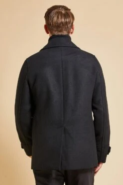 Threadbare 'Saile' Double Breasted Tailored Coat With Mock Layer -Joe Browns Store m7625914197870 black xl 1