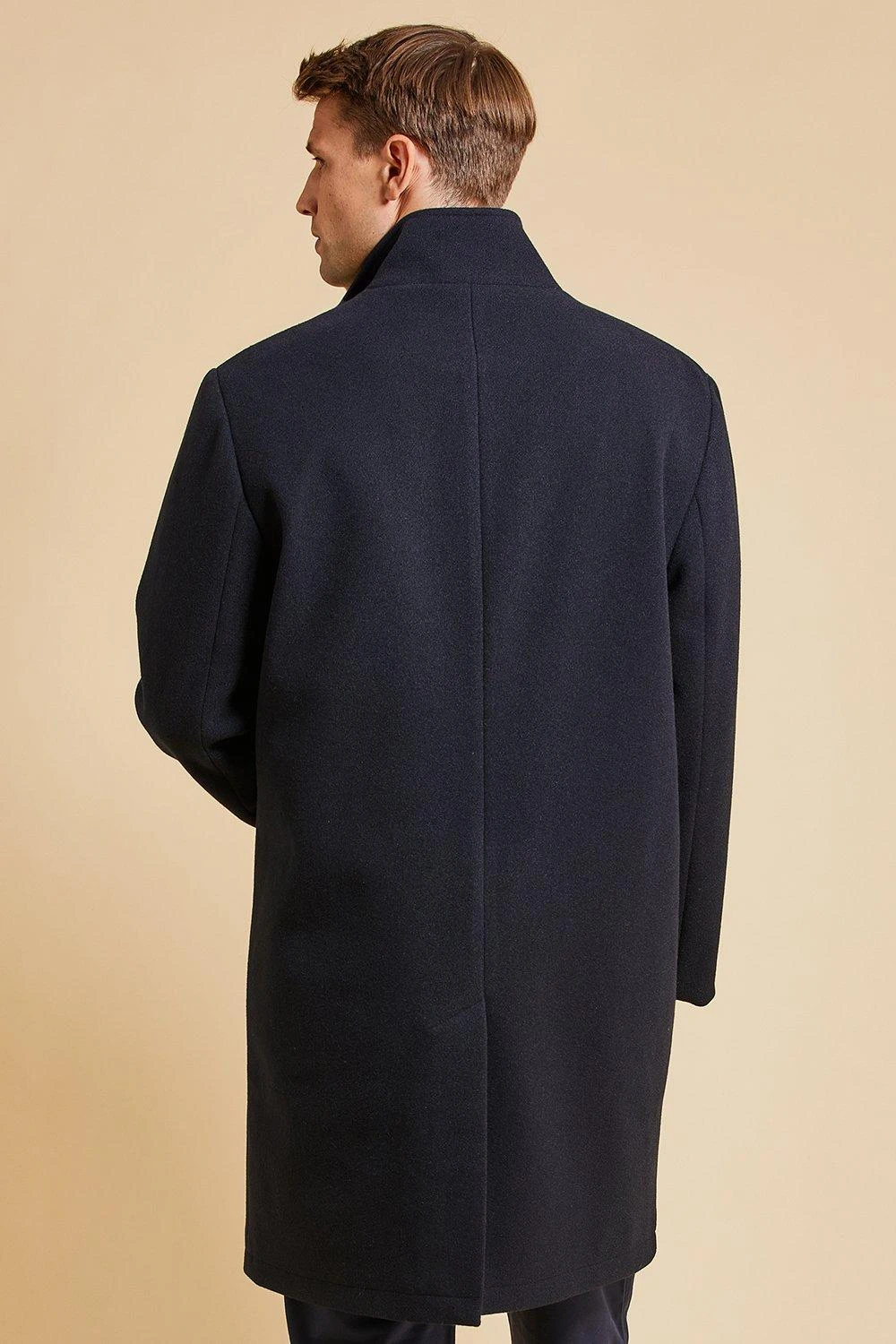 Threadbare 'Lum' Funnel Neck Tailored Coat 4 Threadbare 'Lum' Funnel Neck Tailored Coat - Image 2