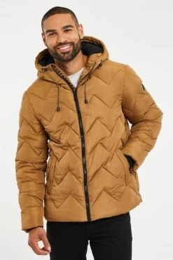 Threadbare 'Sandey' Zig-Zag Quilted Jacket