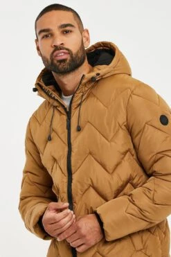 Threadbare 'Sandey' Zig-Zag Quilted Jacket -Joe Browns Store m7625914200686 camel xl 3