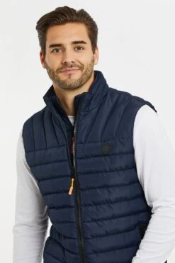Threadbare 'Shallowdale' Lightweight Padded Gilet -Joe Browns Store m7625914205483 navy xl 2