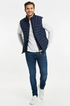 Threadbare 'Shallowdale' Lightweight Padded Gilet -Joe Browns Store m7625914205483 navy xl 3