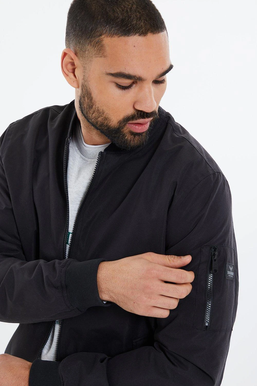 Threadbare 'Herman' Lightweight Zip Through Bomber Jacket 4 Threadbare 'Herman' Lightweight Zip Through Bomber Jacket - Image 2