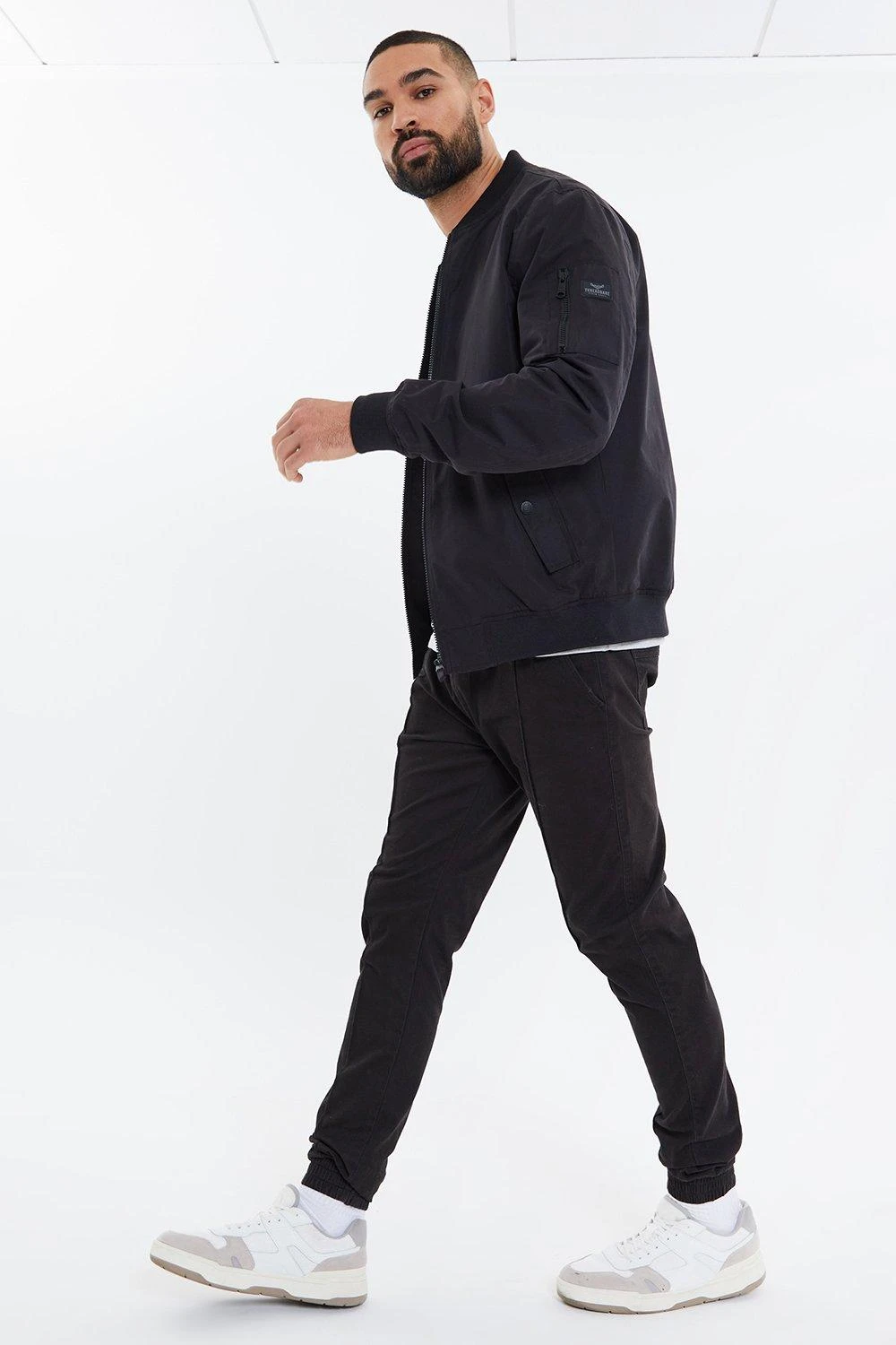 Threadbare 'Herman' Lightweight Zip Through Bomber Jacket 6 Threadbare 'Herman' Lightweight Zip Through Bomber Jacket - Image 4