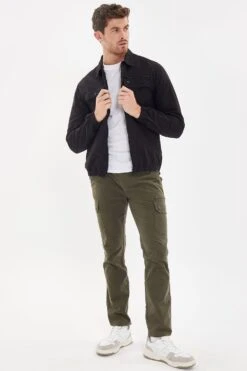 Threadbare 'Chaser' Lightweight Zip Through Cotton Shacket -Joe Browns Store m7625914224989 black xl 2