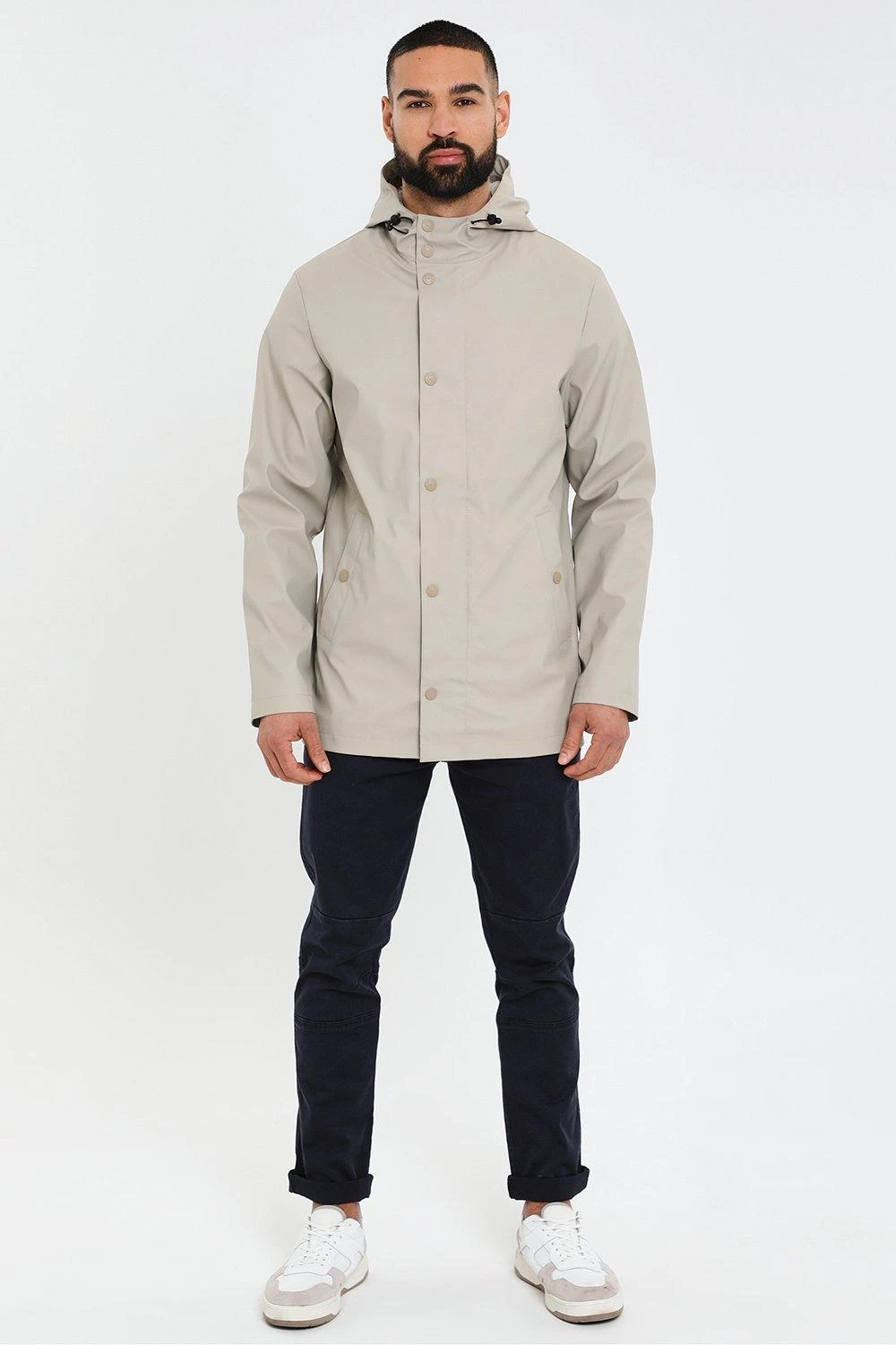 Threadbare 'Pillar' Lightweight Showerproof Hooded Mac 5 Threadbare 'Pillar' Lightweight Showerproof Hooded Mac - Image 3