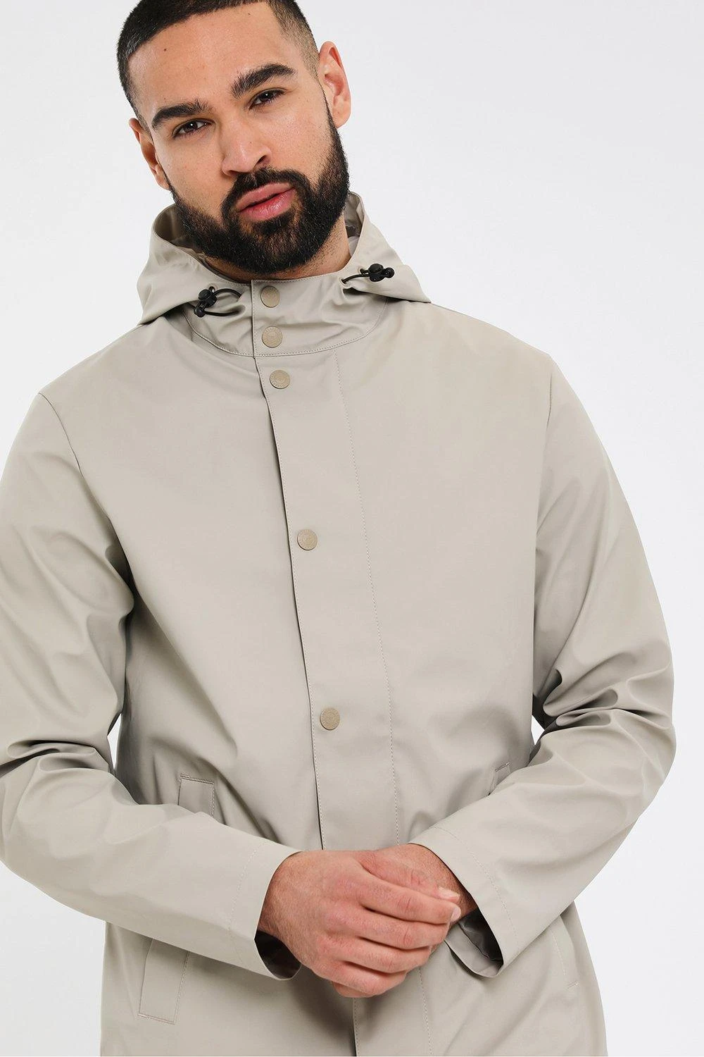 Threadbare 'Pillar' Lightweight Showerproof Hooded Mac 6 Threadbare 'Pillar' Lightweight Showerproof Hooded Mac - Image 4