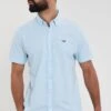 Threadbare Oxford Cotton 'Inferno' Short Sleeve Shirt -Joe Browns Store m7625914230645 light20blue xl