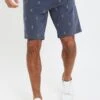 Threadbare Cotton 'Tropez' Embroidered Pineapple Chino Shorts