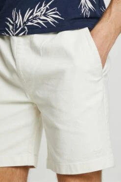 Threadbare 'Mambo' Pull On Cotton Chino Shorts -Joe Browns Store m7625914235213 cream xl 3