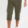 Threadbare 'Panel' 3/4 Length Belted Cargo Trousers -Joe Browns Store m7625914235480 khaki xl