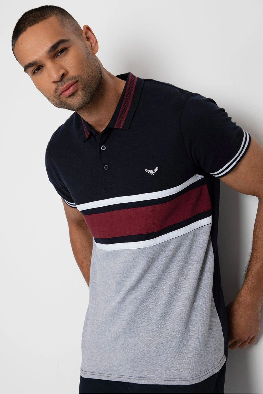 Threadbare 'Carlos' Colourblock Pique Polo Shirt 3 Threadbare 'Carlos' Colourblock Pique Polo Shirt
