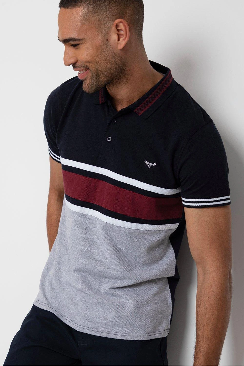 Threadbare 'Carlos' Colourblock Pique Polo Shirt 5 Threadbare 'Carlos' Colourblock Pique Polo Shirt - Image 3