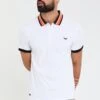 Threadbare 'Covina' Contrast Detail Jersey Polo Shirt 1 Threadbare 'Covina' Contrast Detail Jersey Polo Shirt -Joe Browns Store m7625914237736 white xl