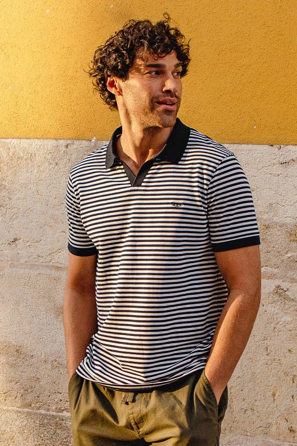Threadbare 'Domino' Revere Collar Striped Pique Polo 3 Threadbare 'Domino' Revere Collar Striped Pique Polo