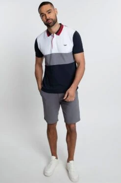 Threadbare 'Jose' Colourblock Pique Polo Shirt -Joe Browns Store m7625914239105 navy xl 2