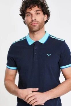 Threadbare 'Junta' Contrast Detail Cotton Jersey Polo Shirt 9 Threadbare 'Junta' Contrast Detail Cotton Jersey Polo Shirt -Joe Browns Store m7625914244741 navy xl 3