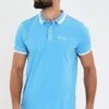 Threadbare 'Kingman' Cotton Jersey Logo Polo Shirt -Joe Browns Store m7625914250377 blue xl