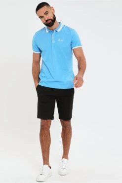 Threadbare 'Kingman' Cotton Jersey Logo Polo Shirt 8 Threadbare 'Kingman' Cotton Jersey Logo Polo Shirt -Joe Browns Store m7625914250377 blue xl 2