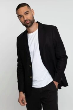 Threadbare 'Marmalade' Luxe Linen Blend Single-Breasted Blazer