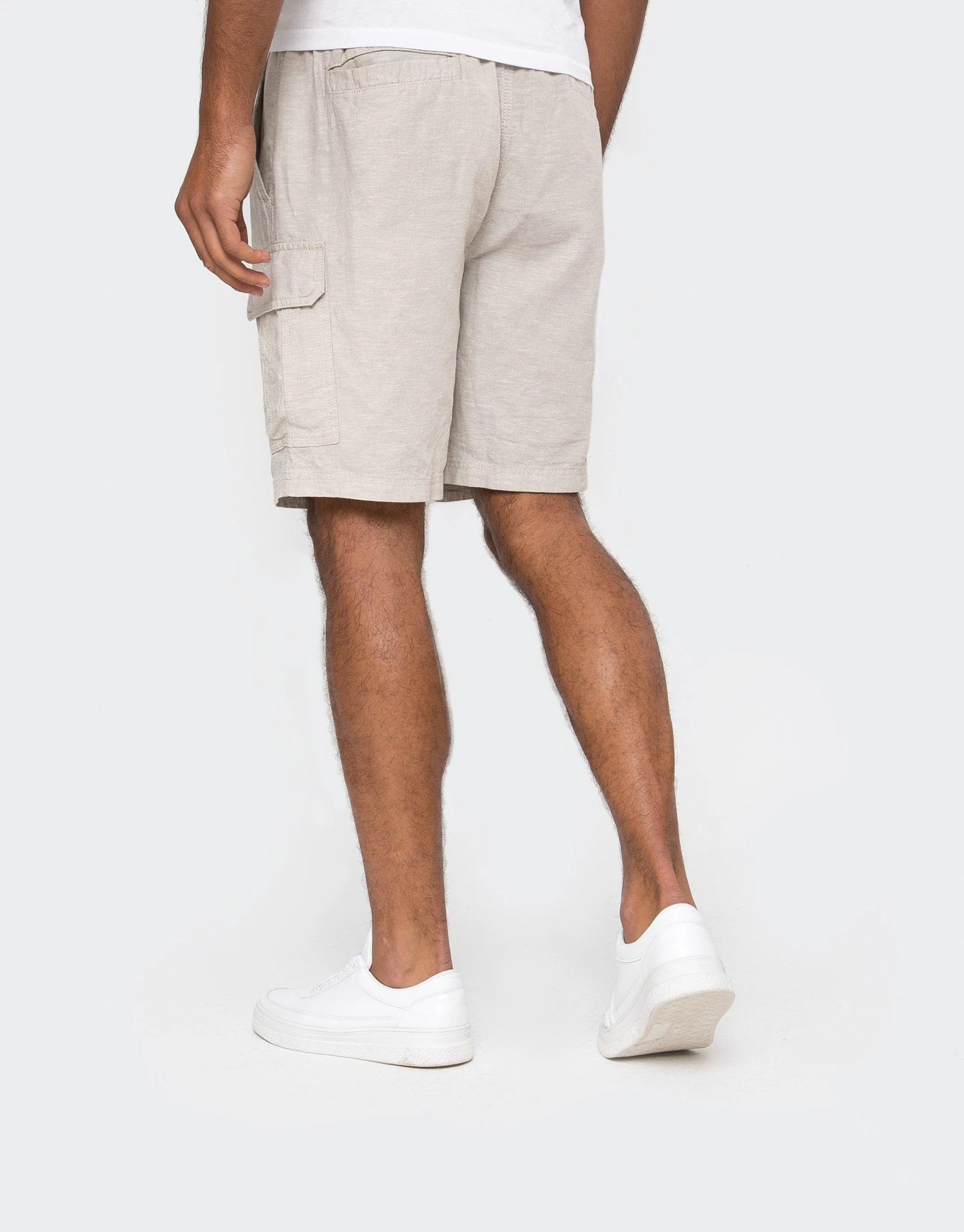 Threadbare Linen Blend 'Swansea' Pull On Cargo Shorts 4 Threadbare Linen Blend 'Swansea' Pull On Cargo Shorts - Image 2