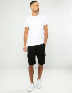 Threadbare Cotton 'Bute' Cargo Shorts -Joe Browns Store m7625914813176 black xl 2