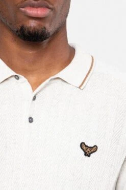 Threadbare 'Vive' Cotton Polo Collar Jumper -Joe Browns Store m7625914825445 natural xl 3