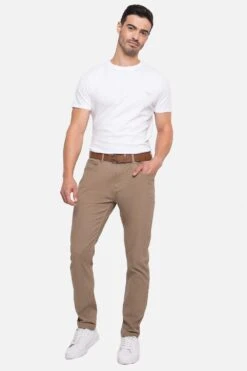 Threadbare 'Georgia' Belted Stretch Chino Trousers