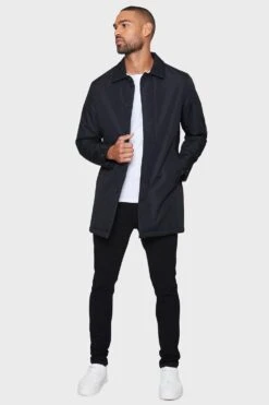 Threadbare 'Dumfries' Showerproof Padded Longline Mac -Joe Browns Store m7625914828606 black xl 2